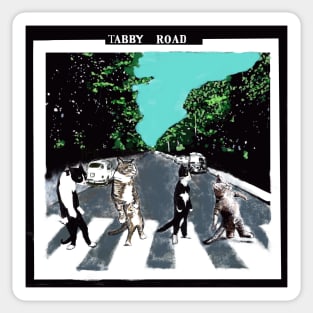 Tabby Road Sticker